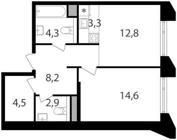 50,2 м², 2-комнатная квартира 19 950 000 ₽ - изображение 63