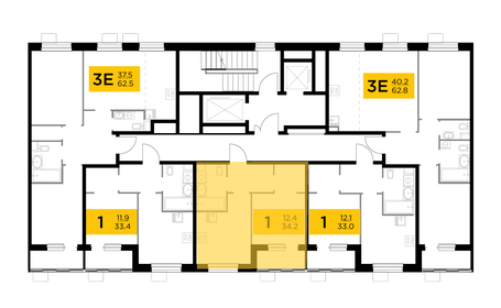 34,2 м², 1-комнатная квартира 5 500 000 ₽ - изображение 54