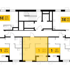 Квартира 34,2 м², 1-комнатная - изображение 2