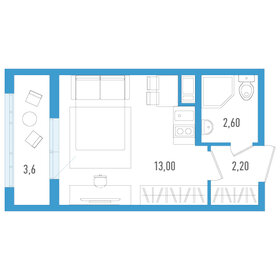 19,8 м², квартира-студия 3 956 000 ₽ - изображение 17