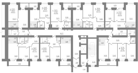 57,7 м², 2-комнатная квартира 4 650 000 ₽ - изображение 59