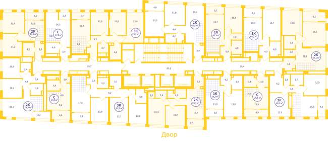 42,3 м², 1-комнатная квартира 6 940 000 ₽ - изображение 30