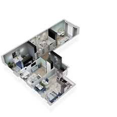Квартира 77 м², 3-комнатная - изображение 2