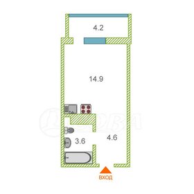 Квартира 21,7 м², студия - изображение 1