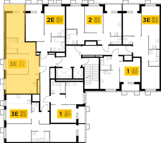55,3 м², 3-комнатная квартира 8 100 000 ₽ - изображение 146