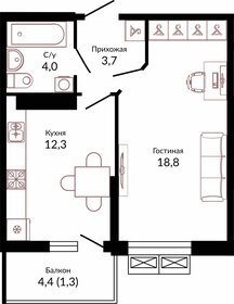 39,9 м², 1-комнатная квартира 4 000 000 ₽ - изображение 56