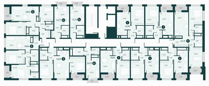 36,6 м², 1-комнатная квартира 3 370 000 ₽ - изображение 32