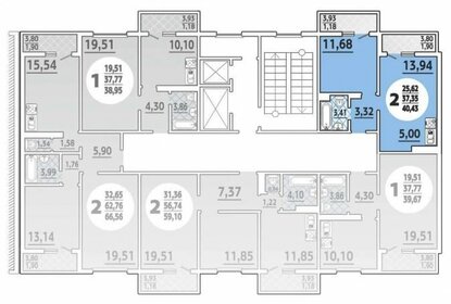 Квартира 39 м², 1-комнатная - изображение 4