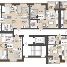 Квартира 55,7 м², 2-комнатная - изображение 3
