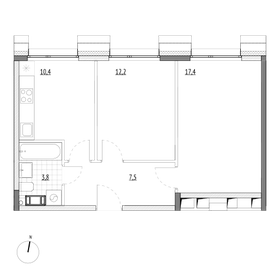 52 м², 2-комнатная квартира 13 500 000 ₽ - изображение 57