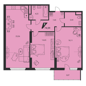 78 м², 4-комнатная квартира 8 150 000 ₽ - изображение 81