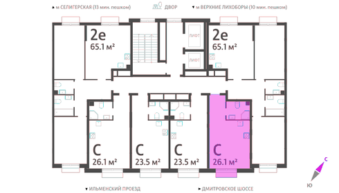 27 м², квартира-студия 12 200 000 ₽ - изображение 74