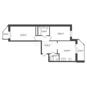 Квартира 70,2 м², 2-комнатная - изображение 2