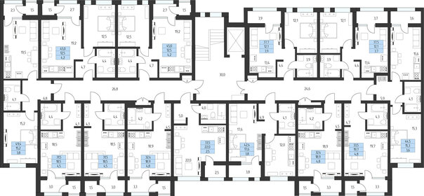 43,6 м², 1-комнатная квартира 14 526 600 ₽ - изображение 34