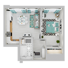 Квартира 41,4 м², 1-комнатная - изображение 3