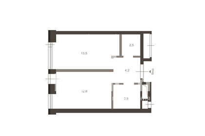 Квартира 37 м², 1-комнатные - изображение 2