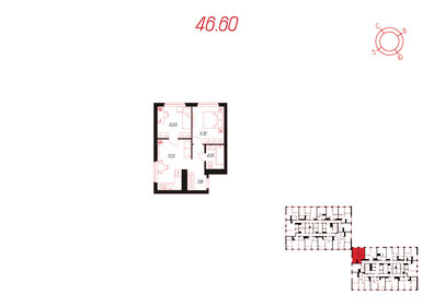 55 м², 2-комнатная квартира 5 700 000 ₽ - изображение 38