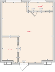 32,4 м², 1-комнатная квартира 5 000 000 ₽ - изображение 70