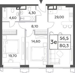 79,8 м², 3-комнатная квартира 34 535 304 ₽ - изображение 27