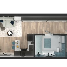 Квартира 34,2 м², студия - изображение 4