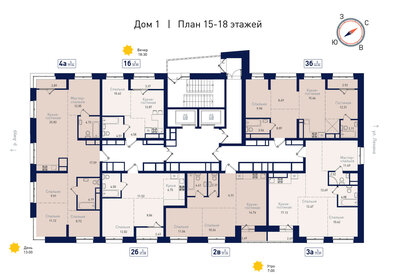 67,8 м², 3-комнатная квартира 15 353 085 ₽ - изображение 55