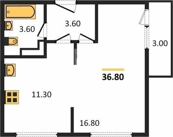 36 м², 1-комнатная квартира 3 500 000 ₽ - изображение 30