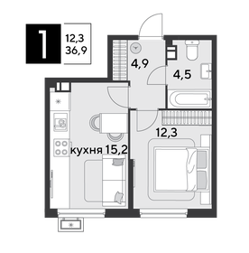 36,8 м², 1-комнатная квартира 5 036 120 ₽ - изображение 8