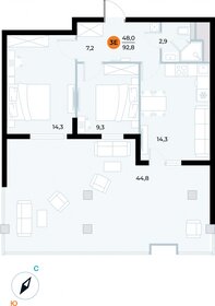 112,3 м², 3-комнатные апартаменты 30 323 452 ₽ - изображение 15