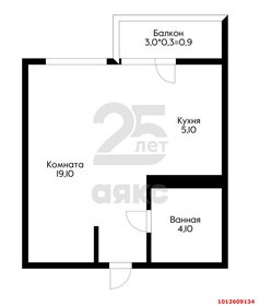 Квартира 30 м², студия - изображение 1