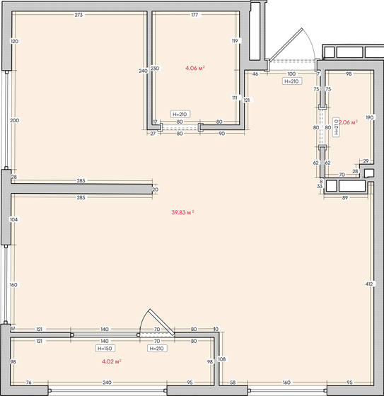 49 м², 2-комнатная квартира 6 742 400 ₽ - изображение 1