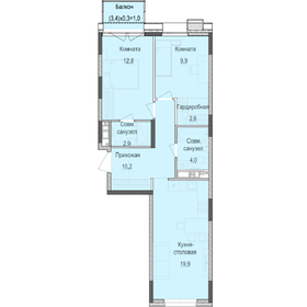 63 м², 2-комнатная квартира 9 058 000 ₽ - изображение 22