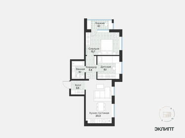 51,8 м², 2-комнатная квартира 7 670 000 ₽ - изображение 26