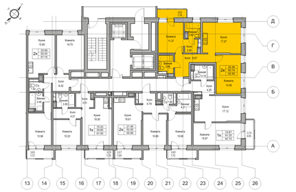 61,3 м², 2-комнатная квартира 11 204 386 ₽ - изображение 21