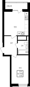 41,7 м², 1-комнатная квартира 8 630 000 ₽ - изображение 12