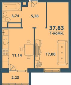 37,8 м², 1-комнатная квартира 3 215 550 ₽ - изображение 34