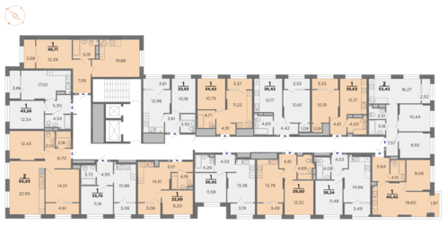 39 м², 1-комнатная квартира 5 250 000 ₽ - изображение 78