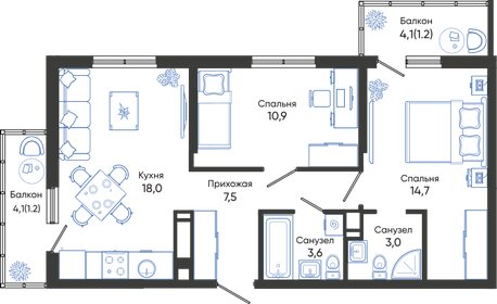 25 м² дом, 10 соток участок 1 900 000 ₽ - изображение 51