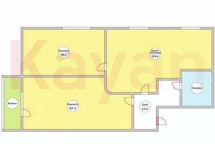 Квартира 51 м², 3-комнатная - изображение 5