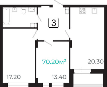 70,7 м², 3-комнатная квартира 9 898 000 ₽ - изображение 44