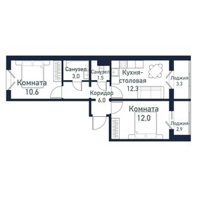 Квартира 45,2 м², 2-комнатная - изображение 1