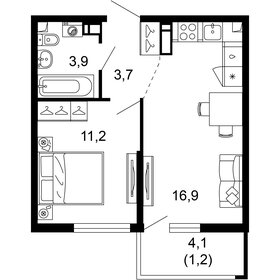 36,9 м², 1-комнатная квартира 17 926 020 ₽ - изображение 24