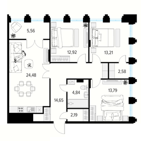 110,4 м², 3-комнатная квартира 38 353 196 ₽ - изображение 39