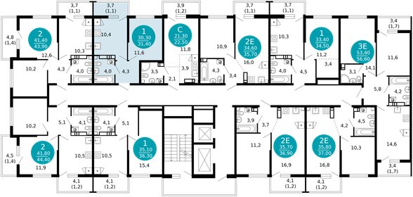 31,4 м², 1-комнатная квартира 16 654 560 ₽ - изображение 15