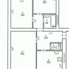 Квартира 83 м², 3-комнатная - изображение 3