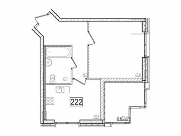 Квартира 45,6 м², 1-комнатная - изображение 1