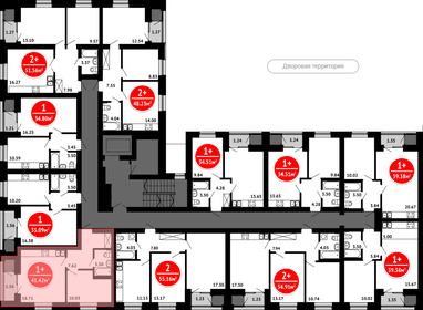 41,4 м², 1-комнатная квартира 5 964 480 ₽ - изображение 26