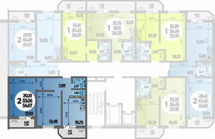 51,3 м², 2-комнатная квартира 8 000 000 ₽ - изображение 72