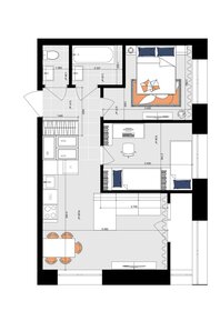 Квартира 51,6 м², 2-комнатная - изображение 2