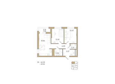 98,2 м², 2-комнатная квартира 12 900 000 ₽ - изображение 22