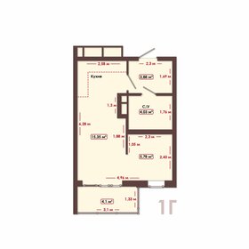 30,3 м², 1-комнатная квартира 3 541 590 ₽ - изображение 11